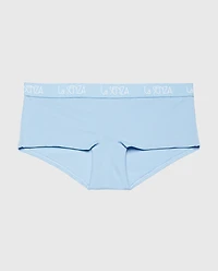 Boyshort Panty with  Art Deco Logo Glacier Lake