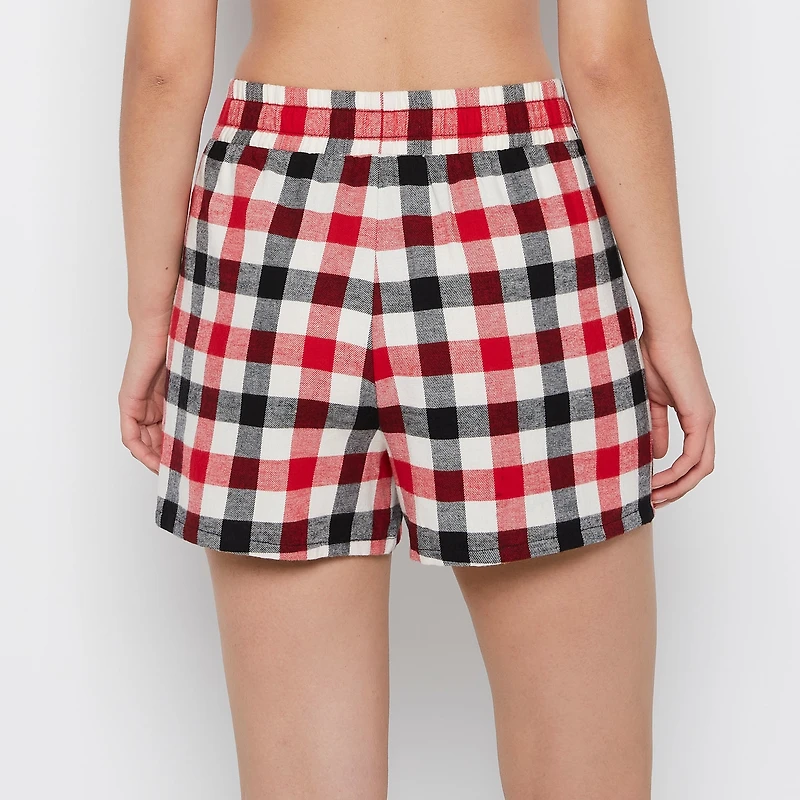 Flannel Boxer Short Winter Gingham