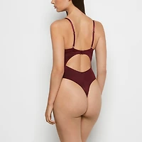 Push Up Demi bodysuit with reverie lace cup Russian Ruby
