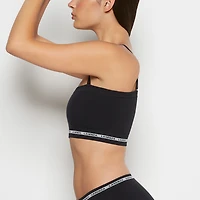 Seamless Bandeau Tuxedo Black