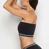 Seamless Bandeau Tuxedo Black
