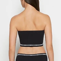 Seamless Bandeau Tuxedo Black