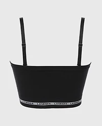 Seamless Bandeau Tuxedo Black