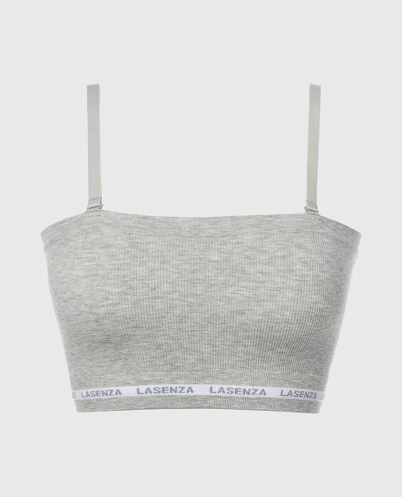 Seamless Bandeau Heather Grey