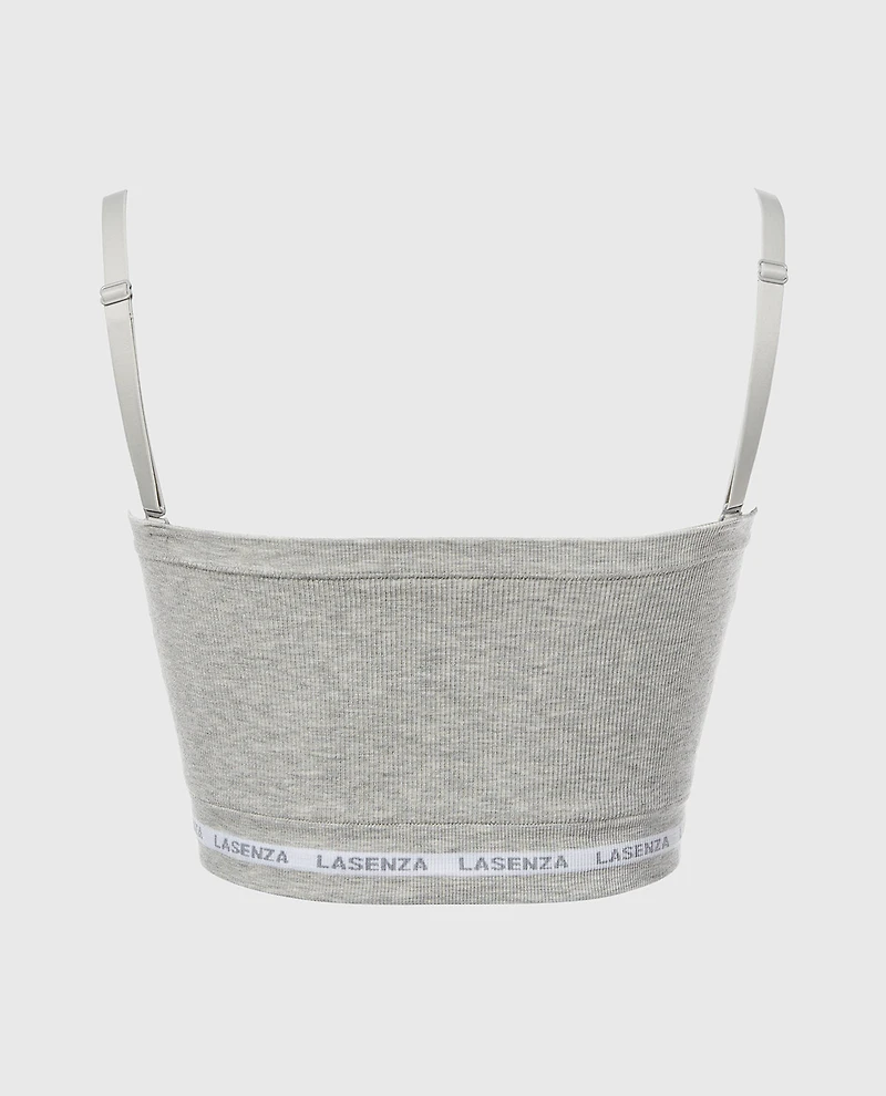 Seamless Bandeau Heather Grey