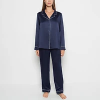Satin Sleep Top Dress Blues