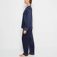 Satin Sleep Top Dress Blues