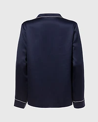 Satin Sleep Top Dress Blues