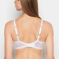 Lined Wired Triangle Bralette Powdered Sugar