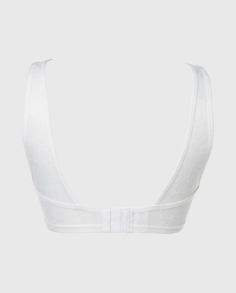 Lined Wired Triangle Bralette Powdered Sugar
