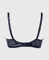 Unlined Wired Triangle Bralette Navy