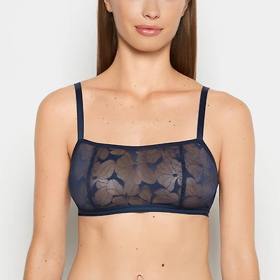 Lined Wireless Bralette Navy