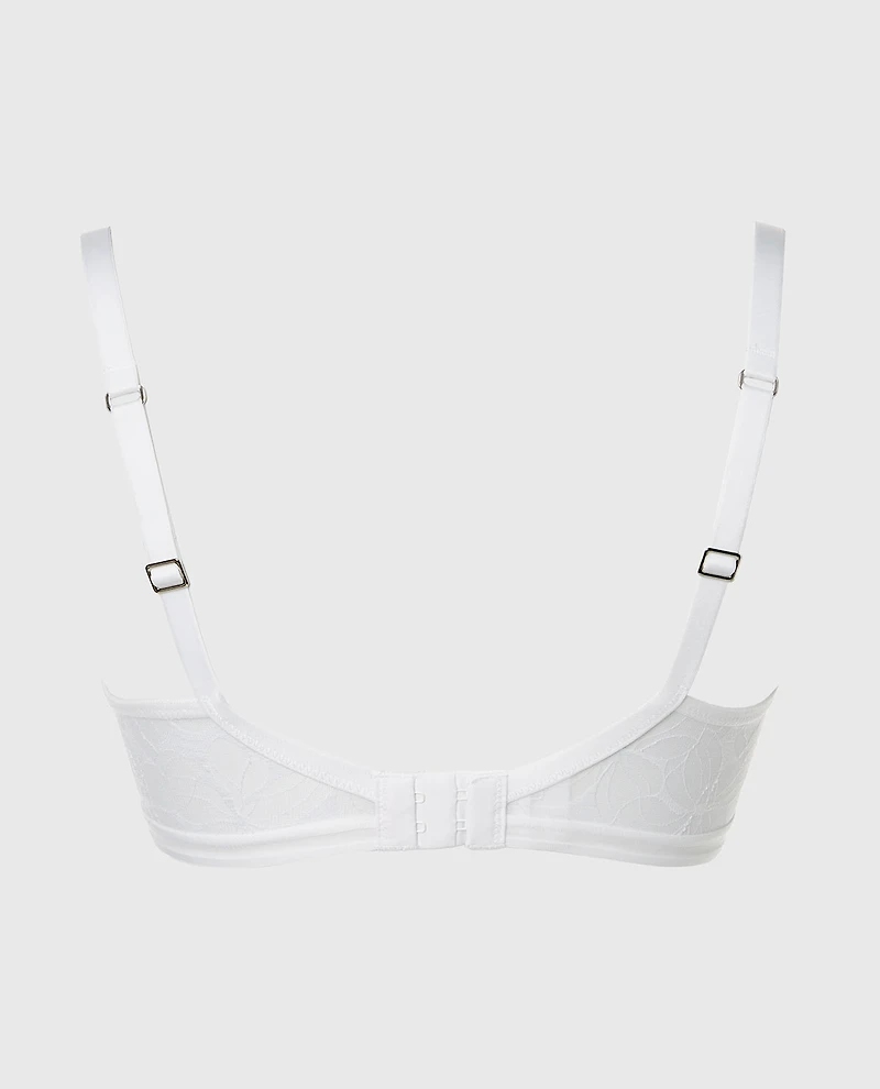 Lined Triangle Bralette Powdered Sugar