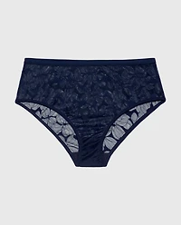 High-Waisted Lined Brief Navy