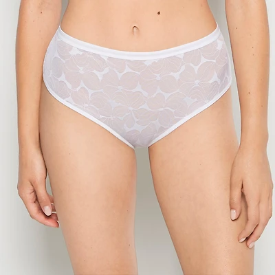 High-Waisted Lined Brief Powdered Sugar
