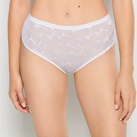 High-Waisted Lined Brief Powdered Sugar