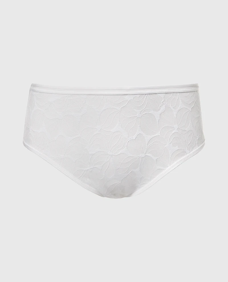 High-Waisted Lined Brief Powdered Sugar