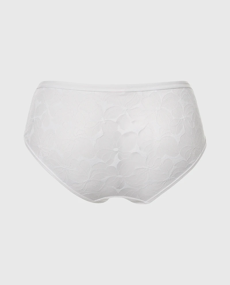 High-Waisted Lined Brief Powdered Sugar