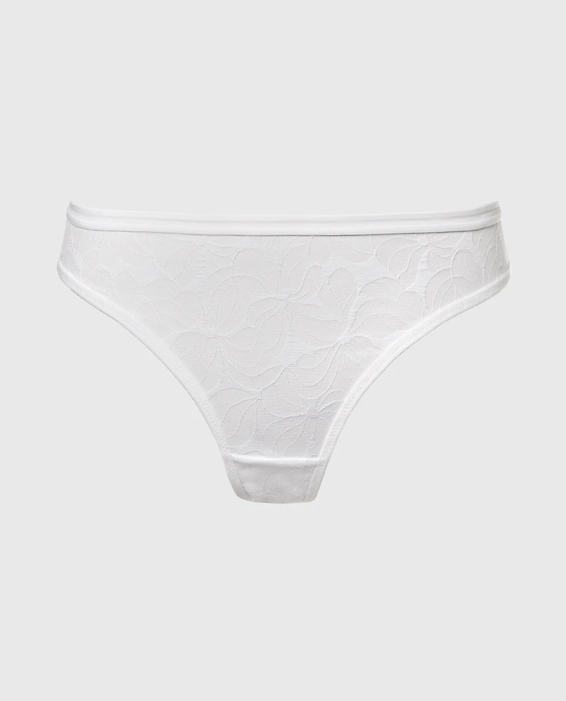 Lined Thong Powdered Sugar