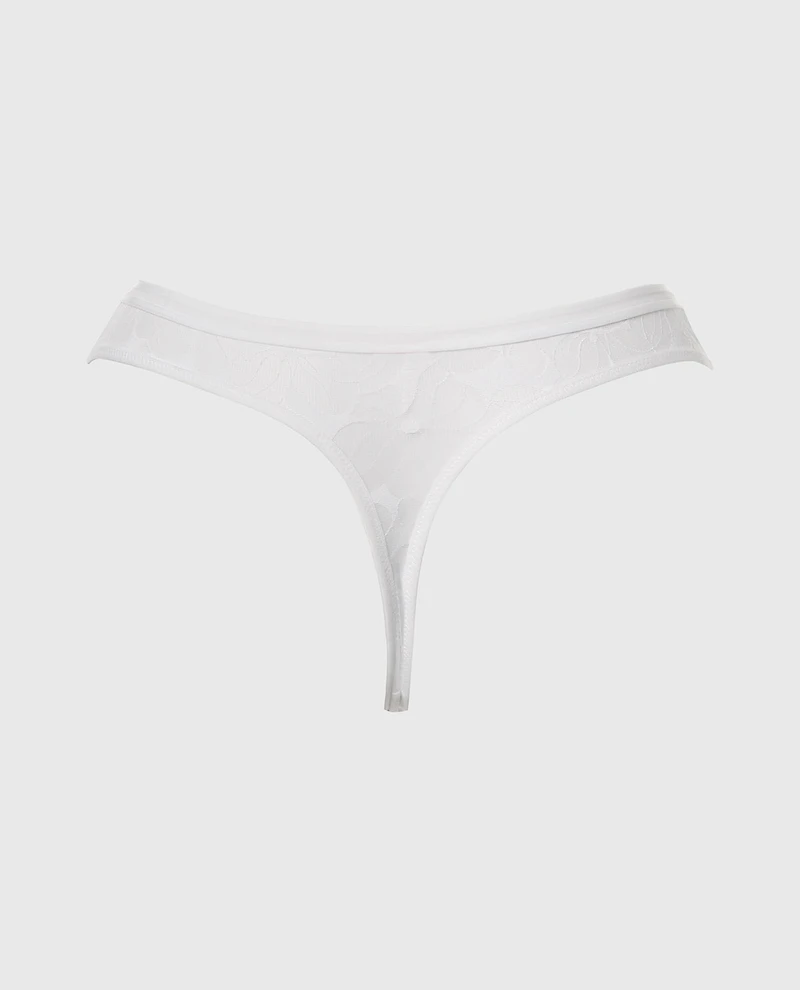 Lined Thong Powdered Sugar