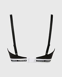 Triangle Padded Bra Tuxedo Black