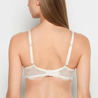 Lace Wired Unlined Bra Gardenia