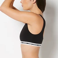 La Senza | Scoop Bralette in Tuxedo Black | Polyester | Tuxedo Black | L