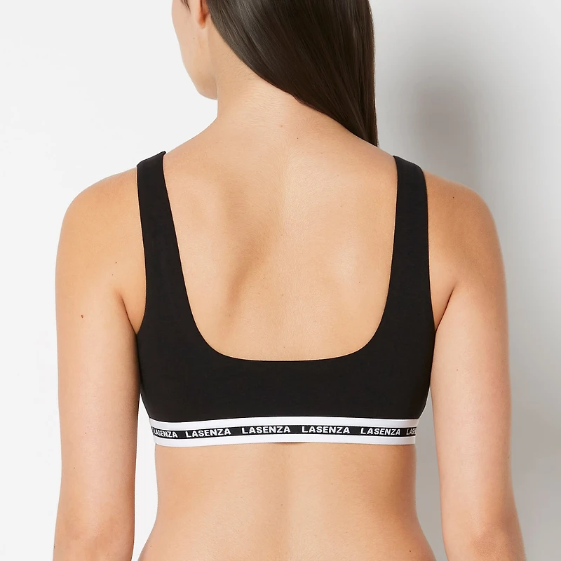 Scoop Bralette Tuxedo Black