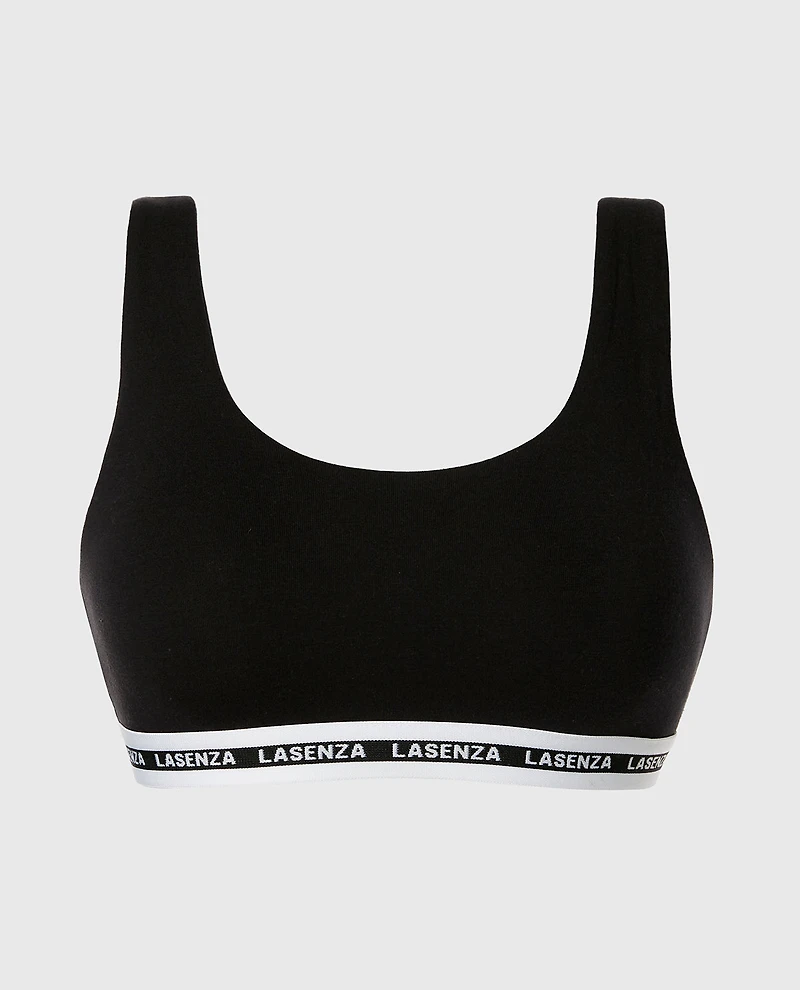 Scoop Bralette Tuxedo Black