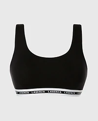 Scoop Bralette Tuxedo Black