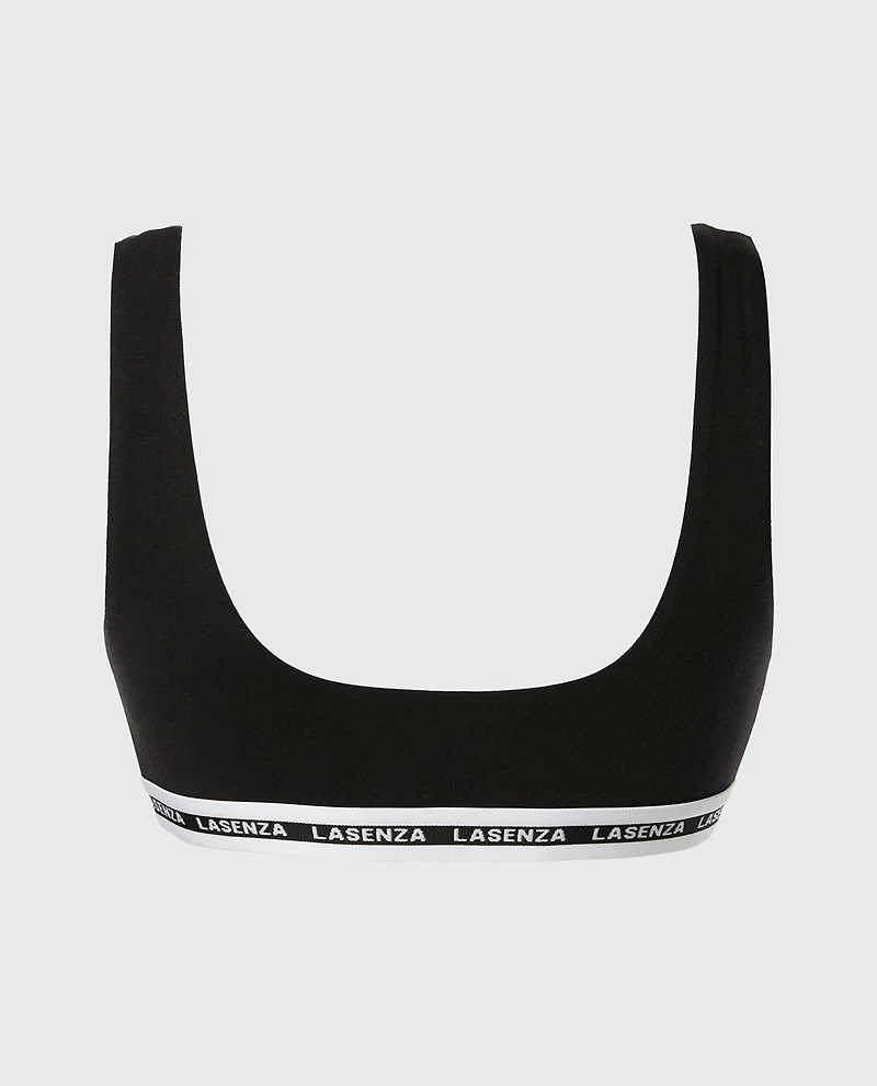 Scoop Bralette Tuxedo Black