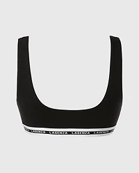 Scoop Bralette Tuxedo Black