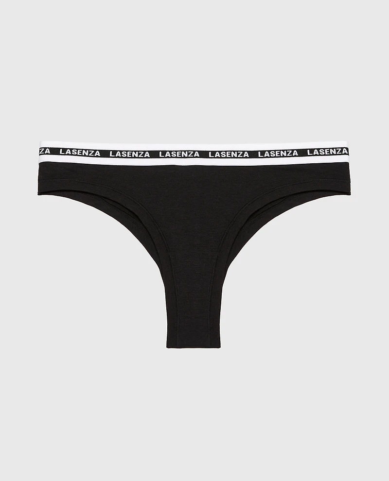 Icons Thong Panty Tuxedo Black