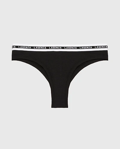 Icons Thong Panty Tuxedo Black