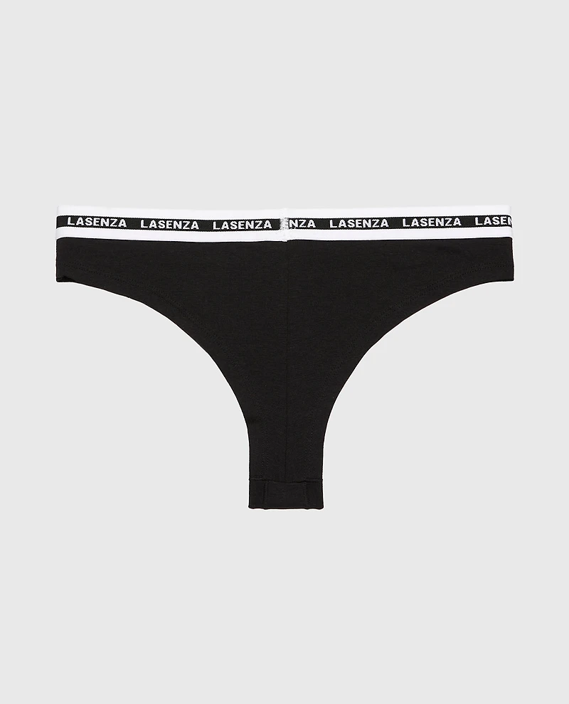 Icons Thong Panty Tuxedo Black
