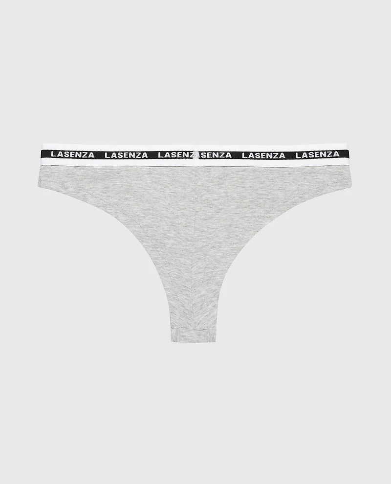 Icons Thong Panty Heather Grey