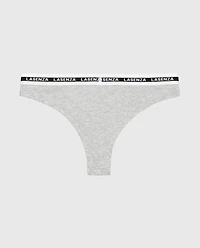 Icons Thong Panty Heather Grey