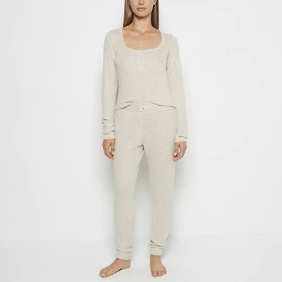 PJ Set with LS Logo Patch Cozy Light Oatmeal
