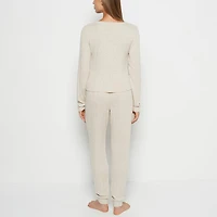 PJ Set with LS Logo Patch Cozy Light Oatmeal