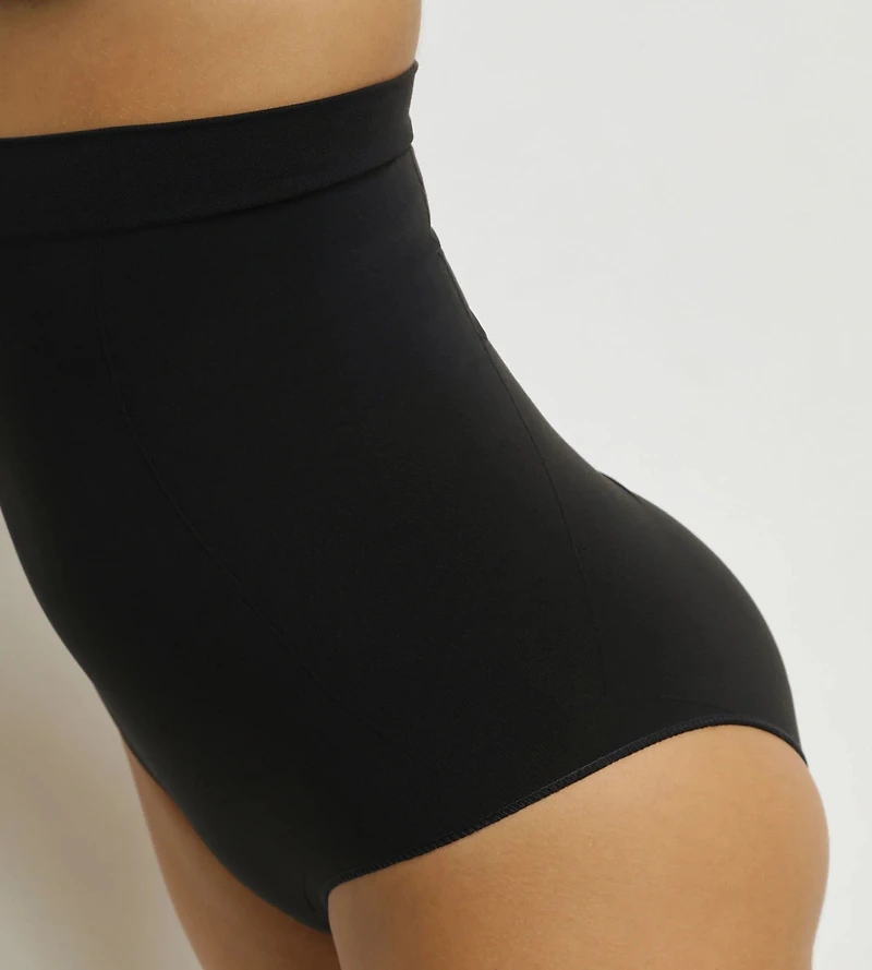 Sculpting High Rise Brief Tuxedo Black