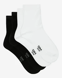 Pack of 2 Cotton Socks Black and White