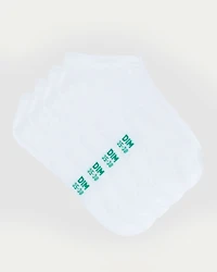 Pack of 2 Cotton Ankle Socks White