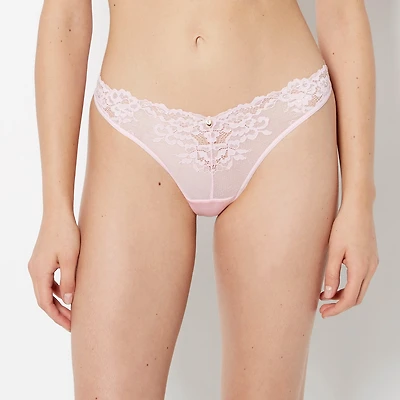 Diva Thong Panty with Romantic Lace Sweet Dream