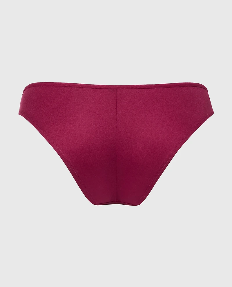 Diva Mini Cheeky Panty with Romantic Lace Plum Rose