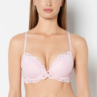 Up 2 Cup Plunge Bra with Romantic Lace Sweet Dream