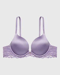 Up 2 Cup Plunge Bra with Romantic Lace Wing Purple Haze