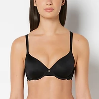 Full Coverage Lightly Lined Bra With Romantic Lace Wing Tuxedo Black