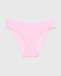 Ultrasoft Modal Bikini Panty with Lace Trim Sweet Dream