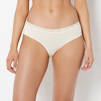 La Senza | Ultrasoft Modal Hipster Panty with Lace Trim Lemon Icing