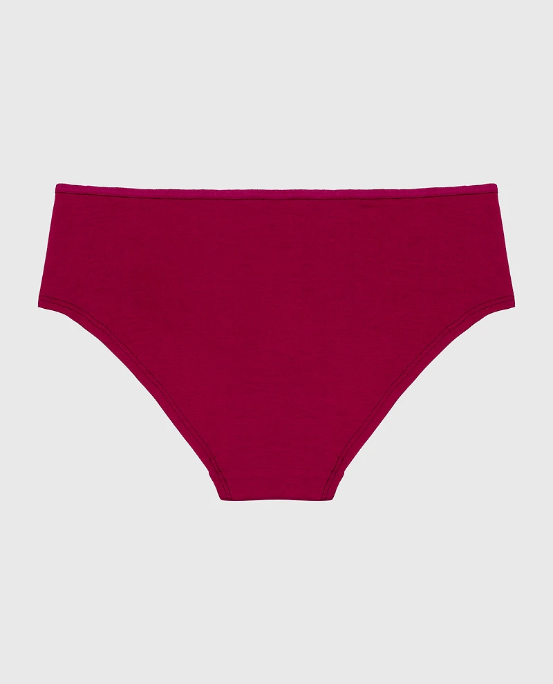 Taille basse en modal Ultrasoft avec détail de rosette prune rose